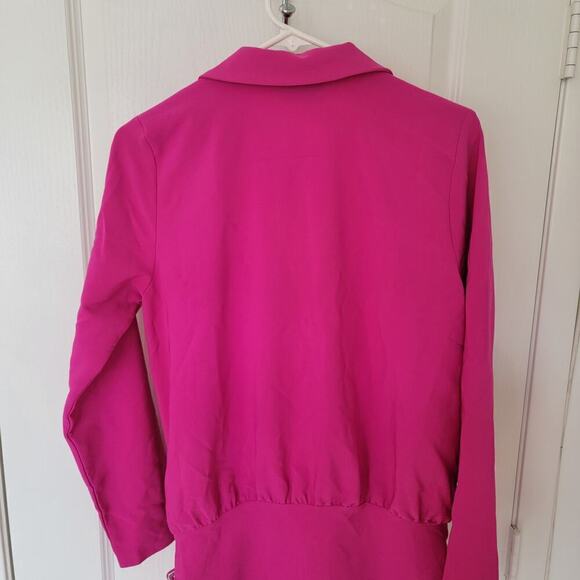 ASOS DESIGN mini blazer dress with buckle drape belt pink

Size 4 - Picture 6 of 7